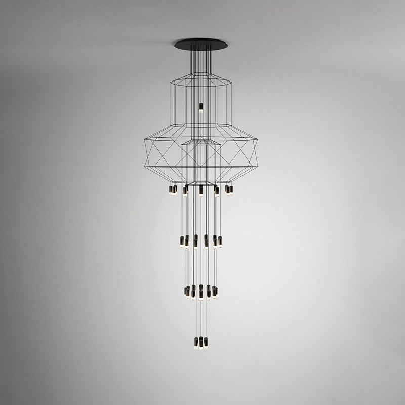 Olverai Wire Tiered Sculptural Chandelier