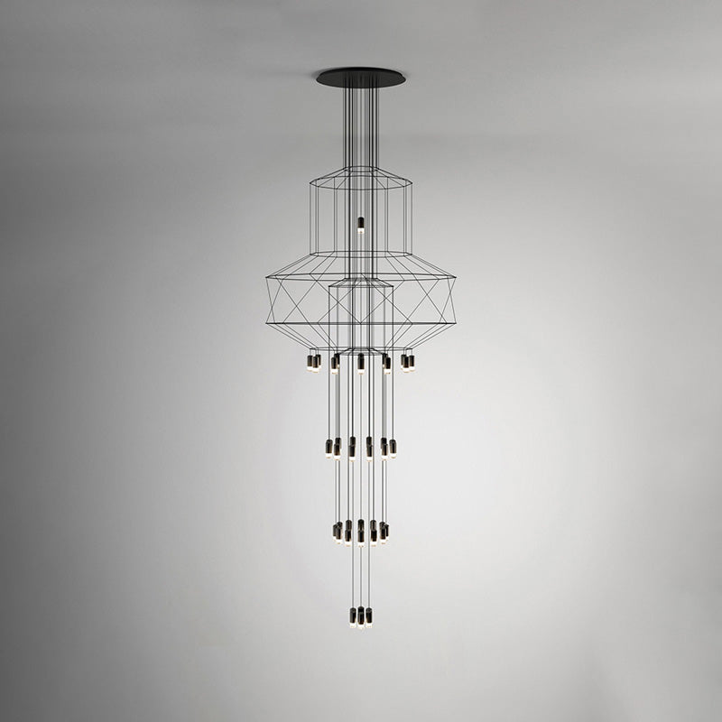 Olverai Wire Tiered Sculptural Chandelier