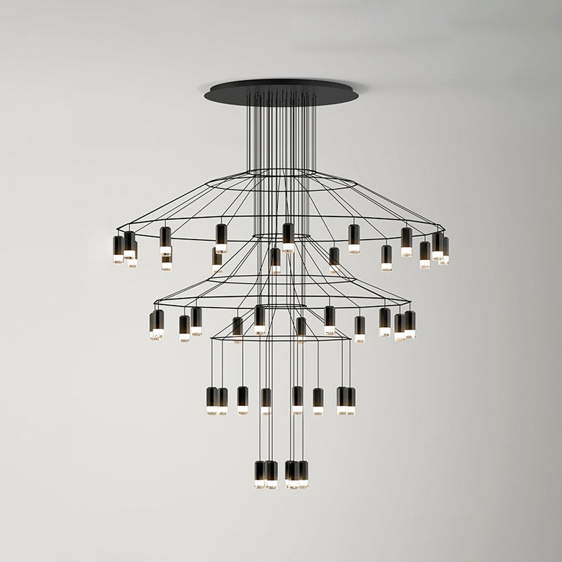Olverai Wire Tiered Sculptural Chandelier