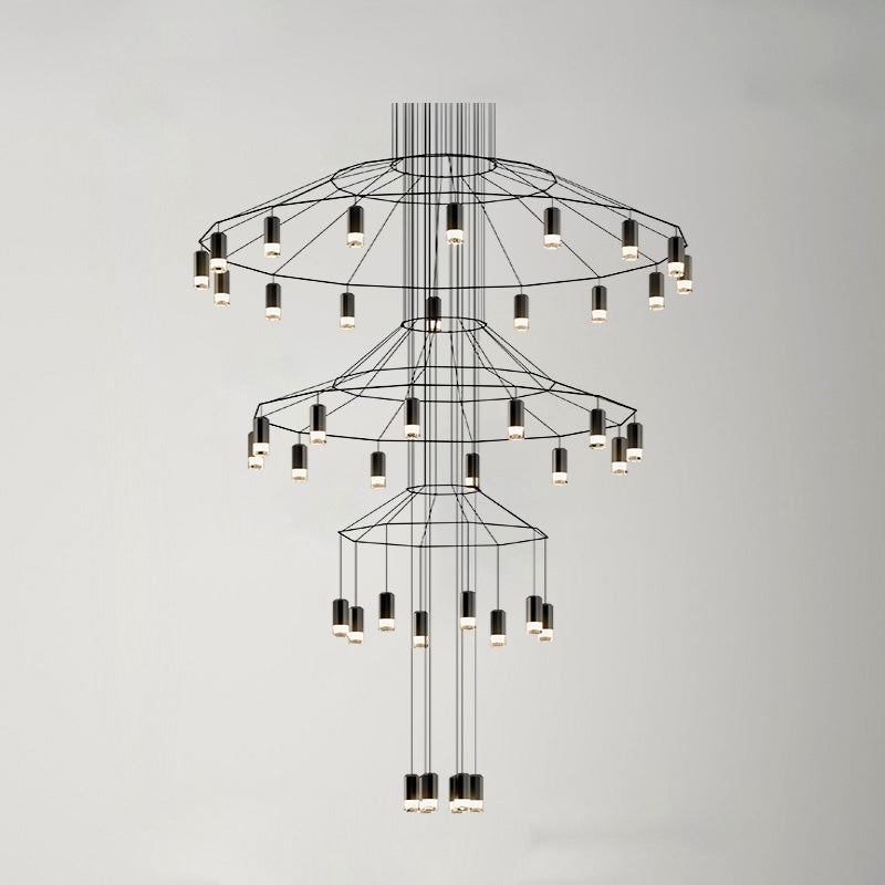 Olverai Wire Tiered Sculptural Chandelier