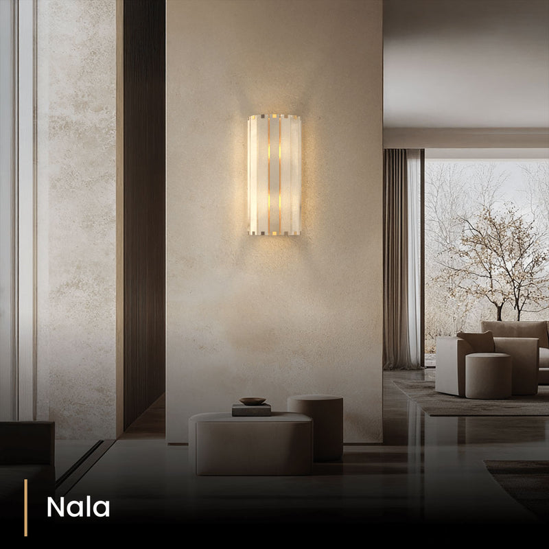 Olverai Sorelia Alabaster Wall Sconce