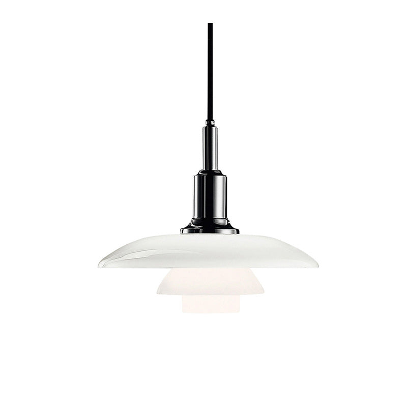 Olverai Danish Designer Milk Glass Pendant Lamp