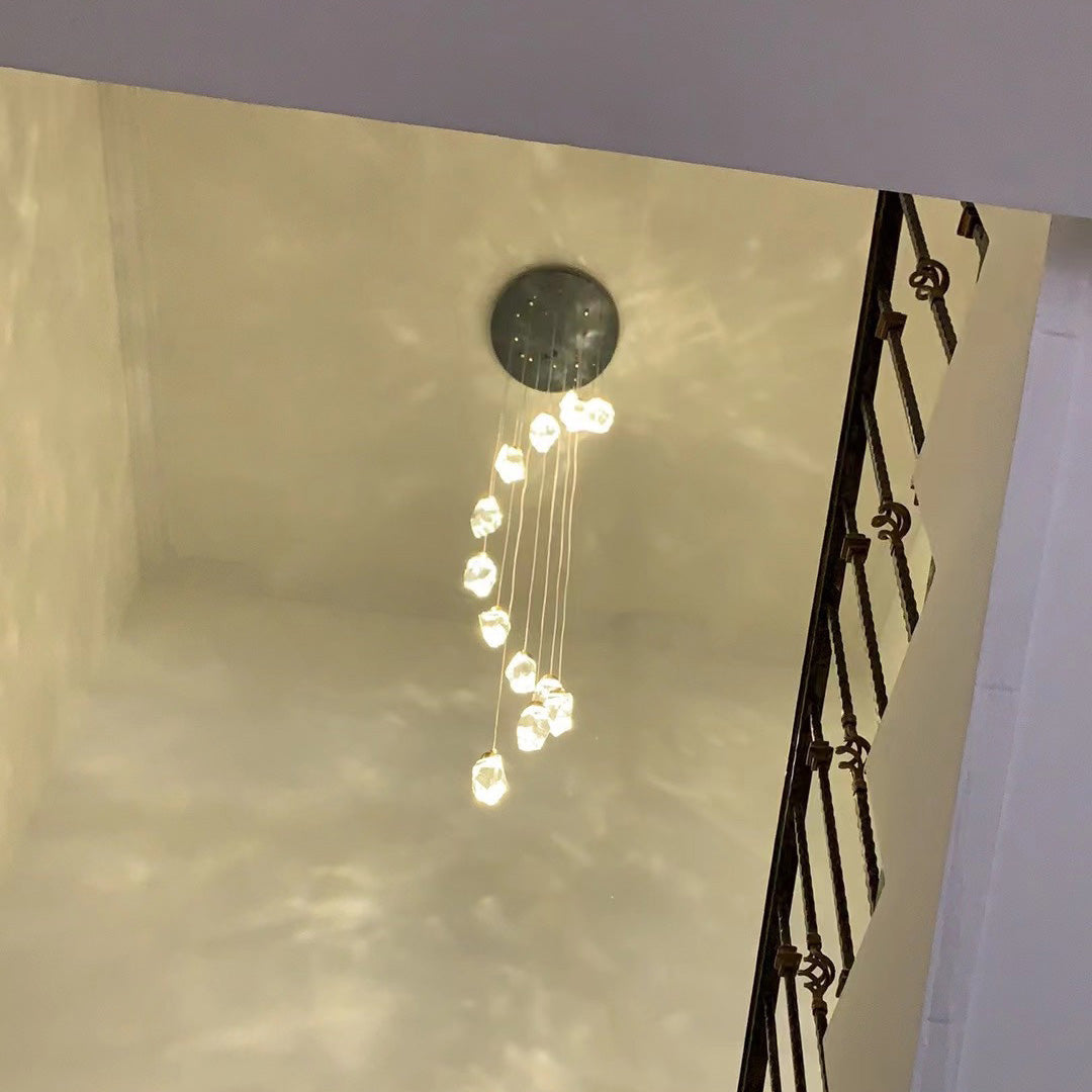 Olverai Rock Crystal Rain Chandelier