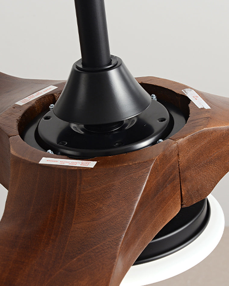 Olverai 52" Propeller Wood Ceiling Fan Lamp