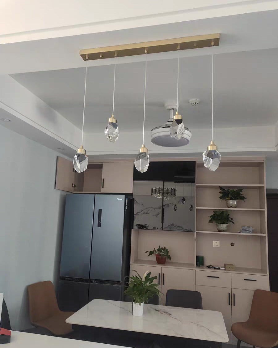 Olverai Rock Crystal Rain Chandelier