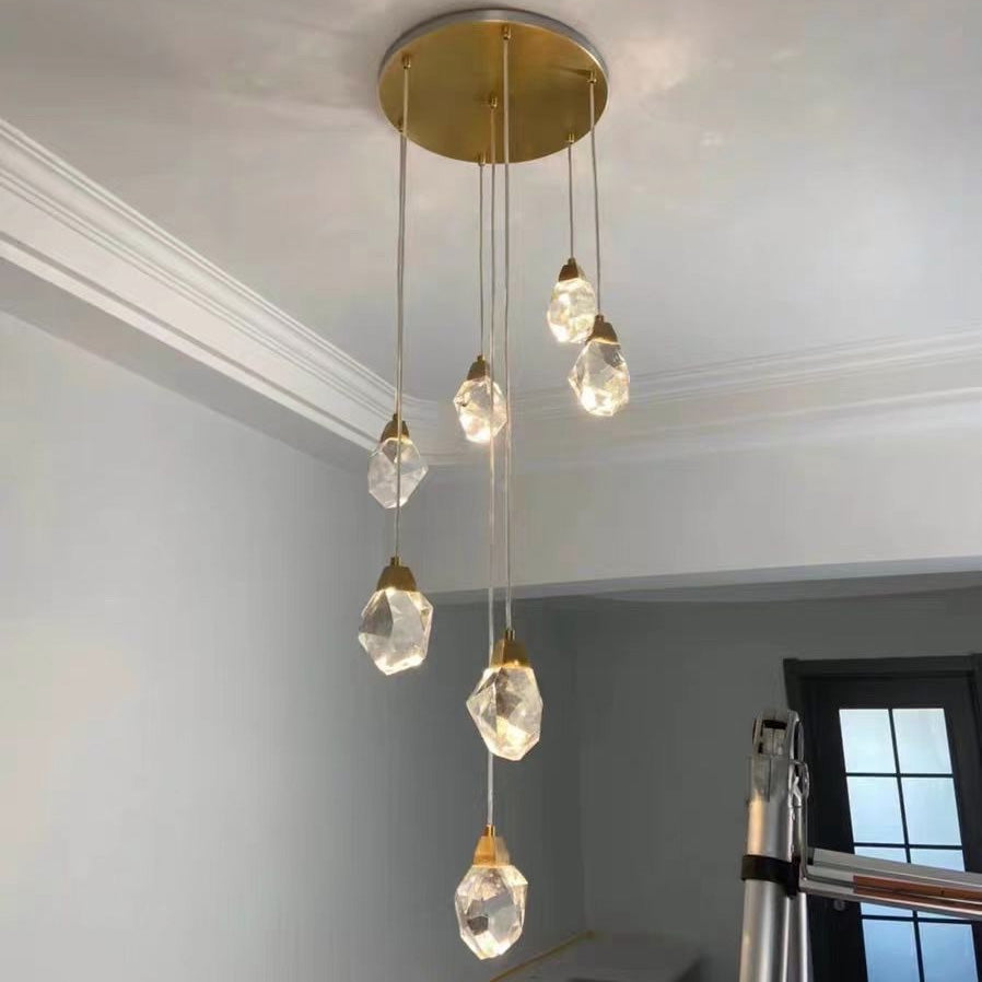Olverai Rock Crystal Rain Chandelier