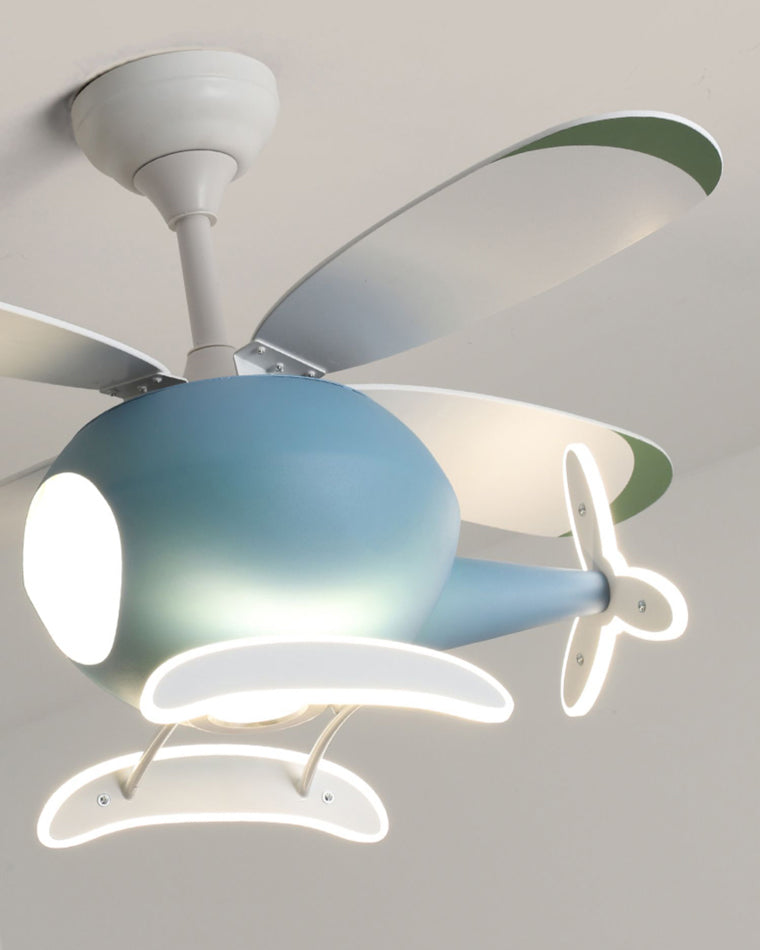 Olverai Airplane Children Ceiling Fan Lamp