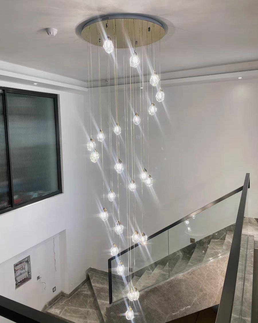 Olverai Rock Crystal Rain Chandelier