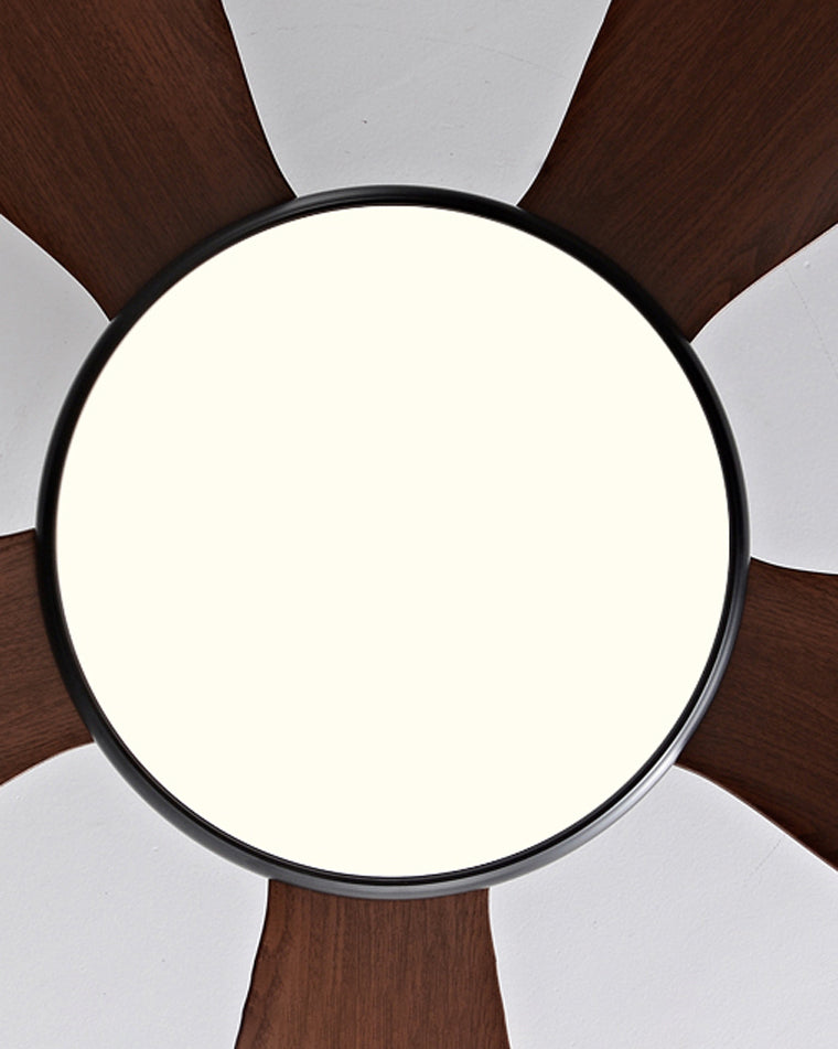 Olverai 5 Wood Blade Ceiling Fan Lamp