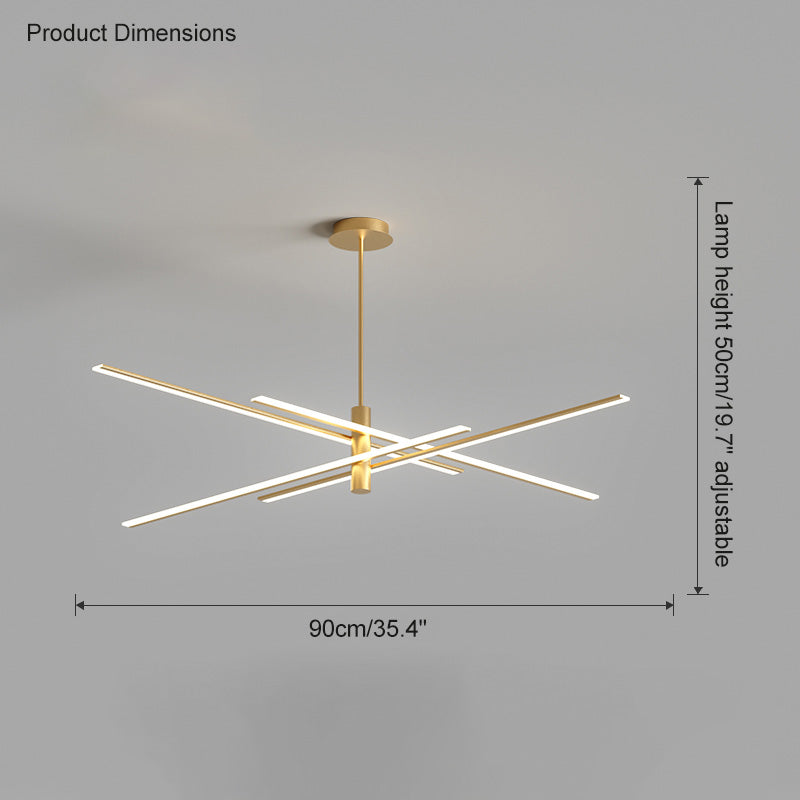 Olverai Adjustable Linear Led Chandelier