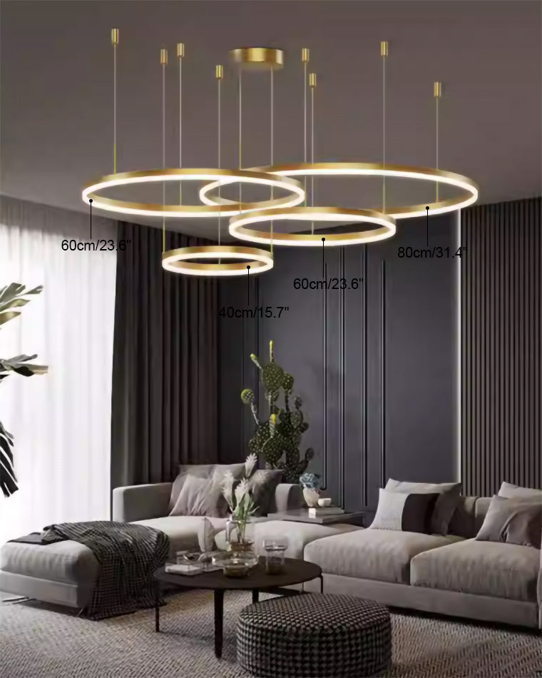 Olverai Multi LED Ring Chandelier
