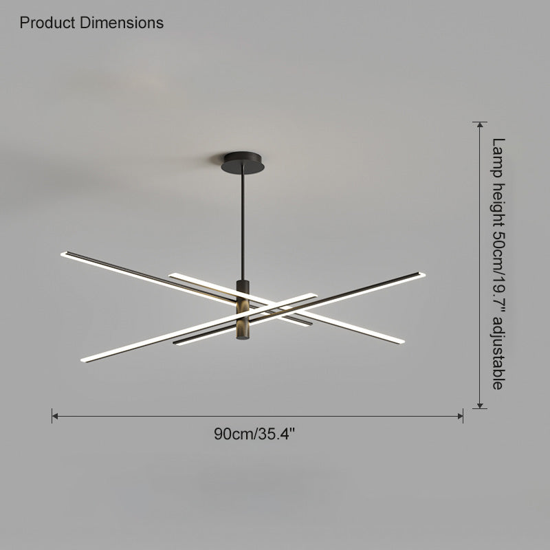Olverai Adjustable Linear Led Chandelier
