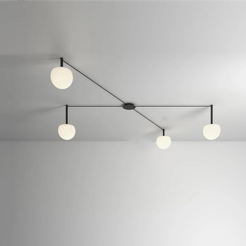 Olverai Custom Frosted Glass Globe Ceiling Light
