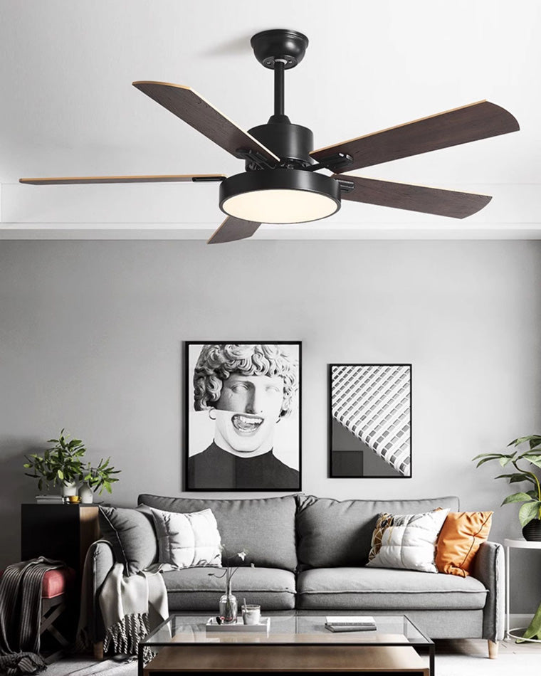 Olverai Slimline Ceiling Fan Lamp