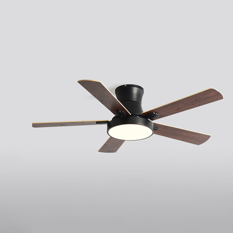 Olverai Low Profile Wood Ceiling Fan Lamp