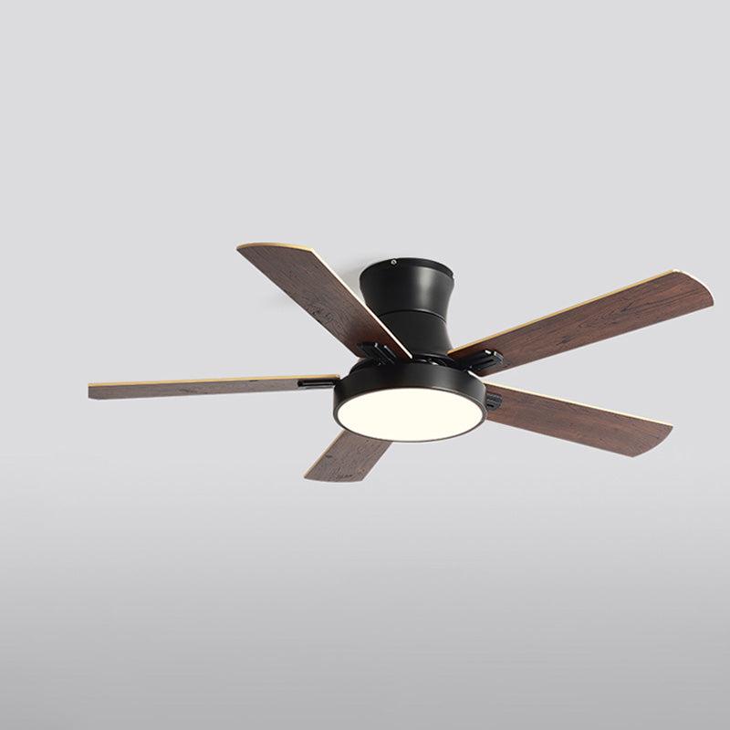 Olverai Low Profile Wood Ceiling Fan Lamp