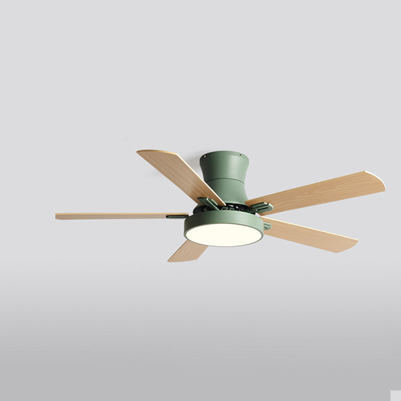Olverai Low Profile Wood Ceiling Fan Lamp