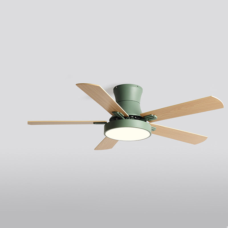 Olverai Low Profile Wood Ceiling Fan Lamp
