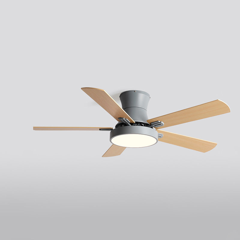 Olverai Low Profile Wood Ceiling Fan Lamp