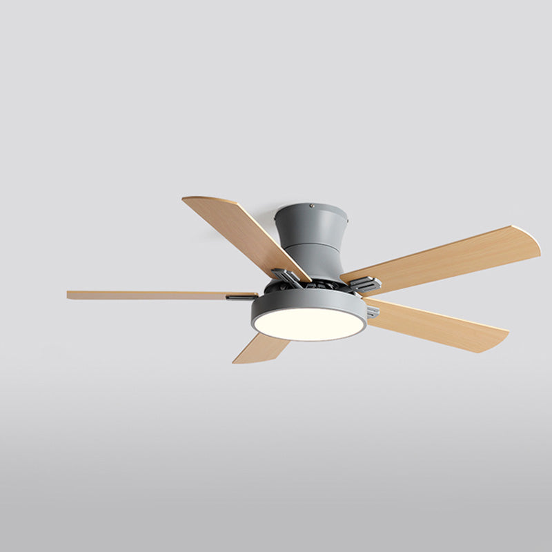 Olverai Low Profile Wood Ceiling Fan Lamp