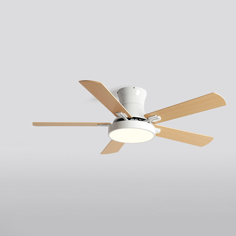 Olverai Low Profile Wood Ceiling Fan Lamp