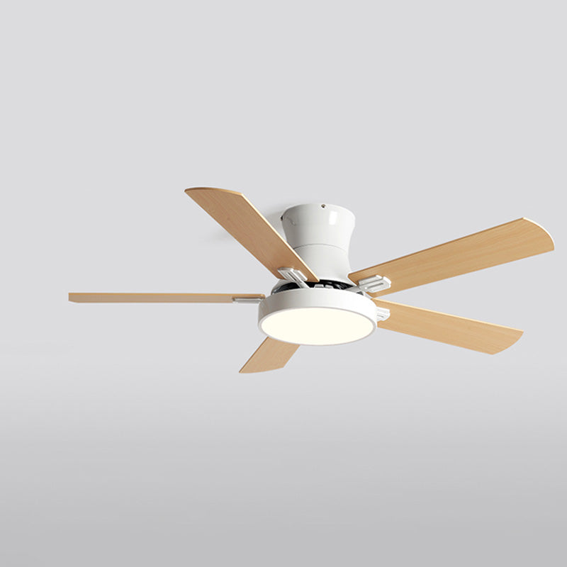 Olverai Low Profile Wood Ceiling Fan Lamp