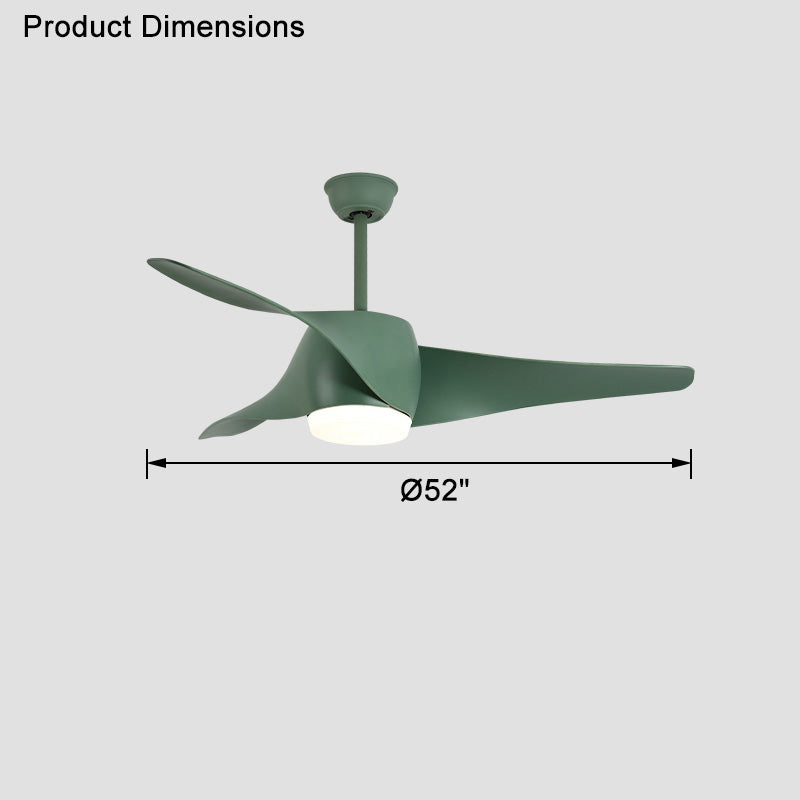 Olverai Propeller Ceiling Fan Lamp