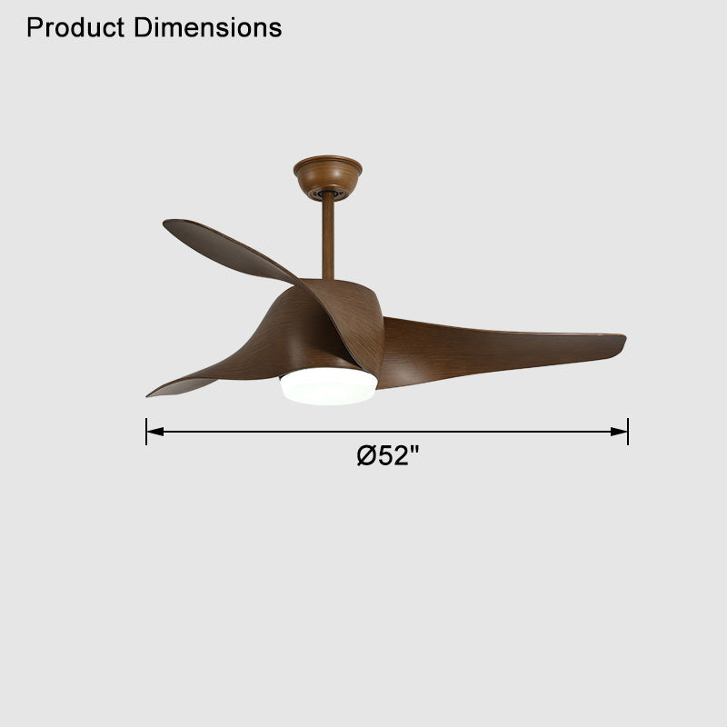 Olverai Propeller Ceiling Fan Lamp
