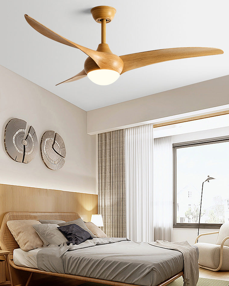 Olverai 3 Wave Blade Ceiling Fan Lamp