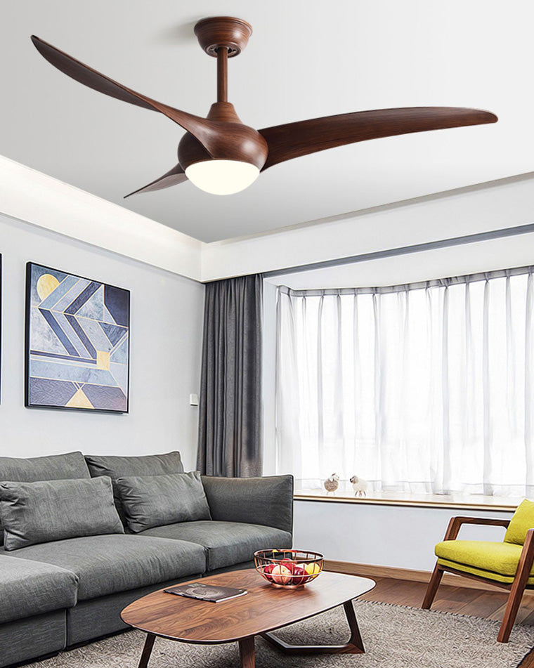 Olverai 3 Wave Blade Ceiling Fan Lamp