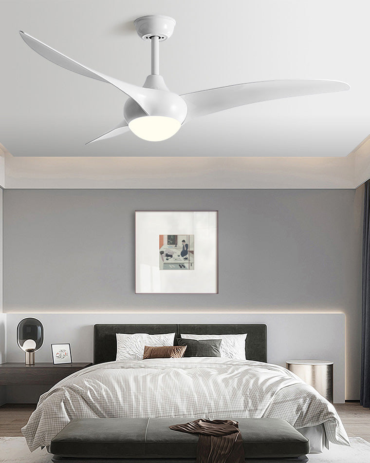 Olverai 3 Wave Blade Ceiling Fan Lamp