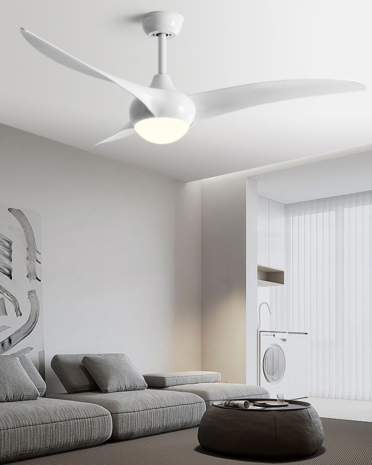Olverai 3 Wave Blade Ceiling Fan Lamp