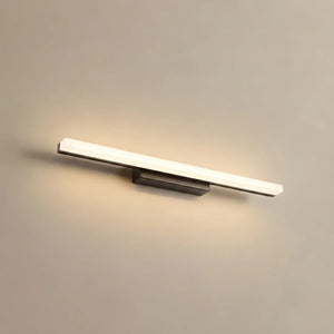 Arcato Minimalist Linear Vanity Wall Lamp – IP44 Metal in Black/Chrome Bathroom