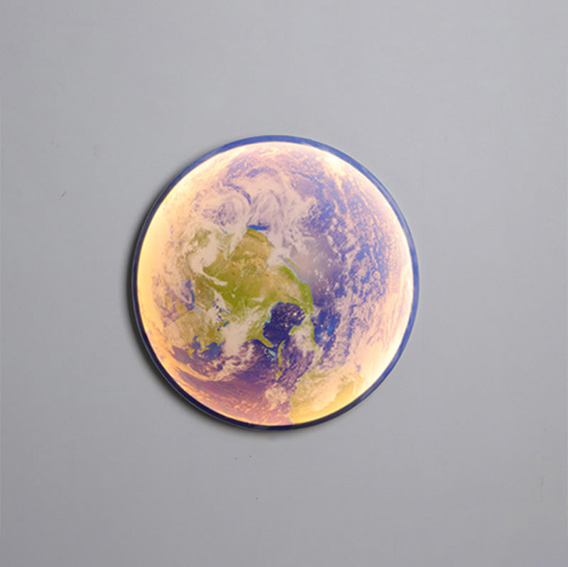 Olverai Moon/Earth Round Wall Sconce