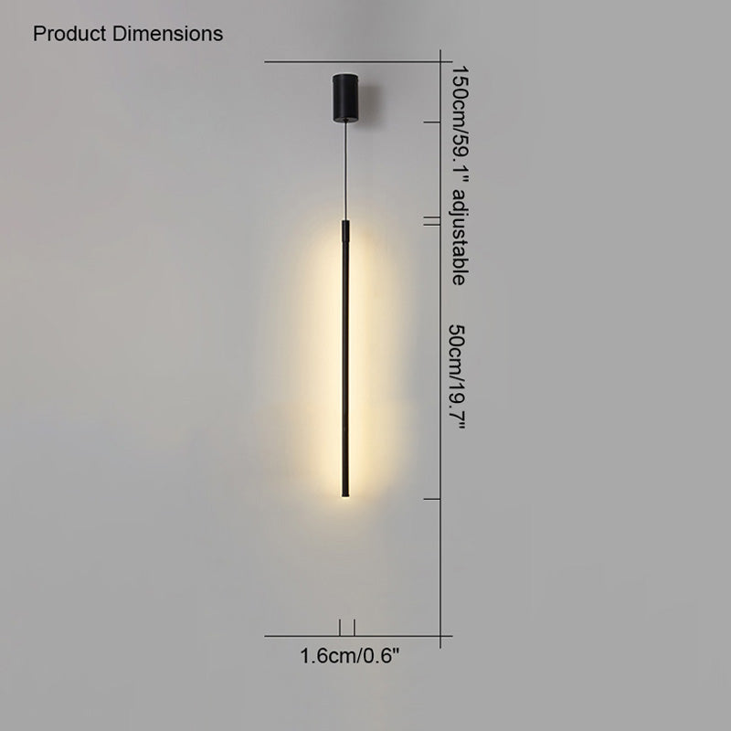 Olverai Single Tube Pendant Light for Bedroom