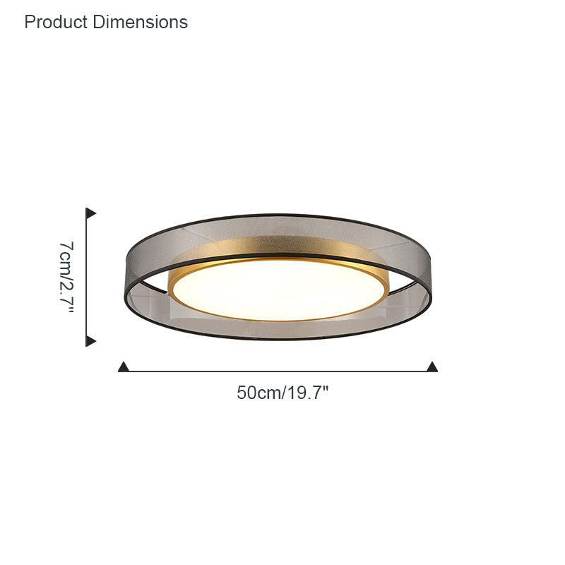 Olverai Fabric Round Ceiling Light