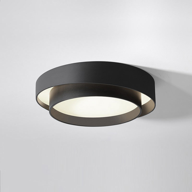 Olverai Round Drum Flush Mount Ceiling Light