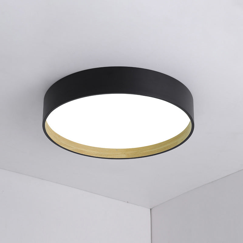 Olverai Oak Grain Round Ceiling Light