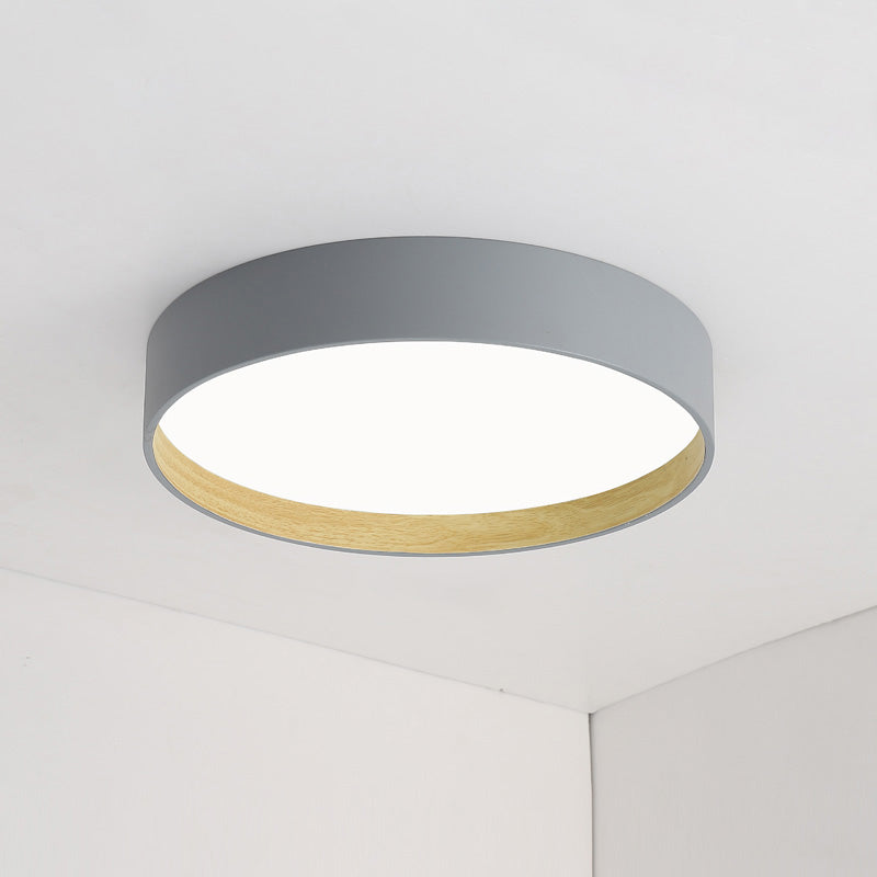Olverai Oak Grain Round Ceiling Light