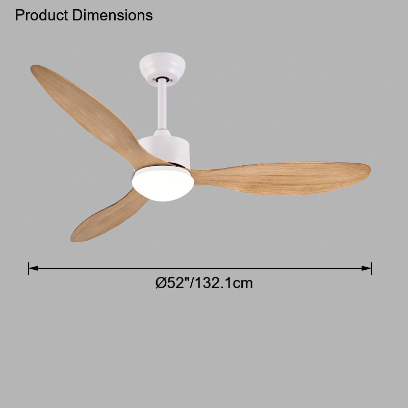 Olverai 3 Blade Modern Ceiling Fan Lamp