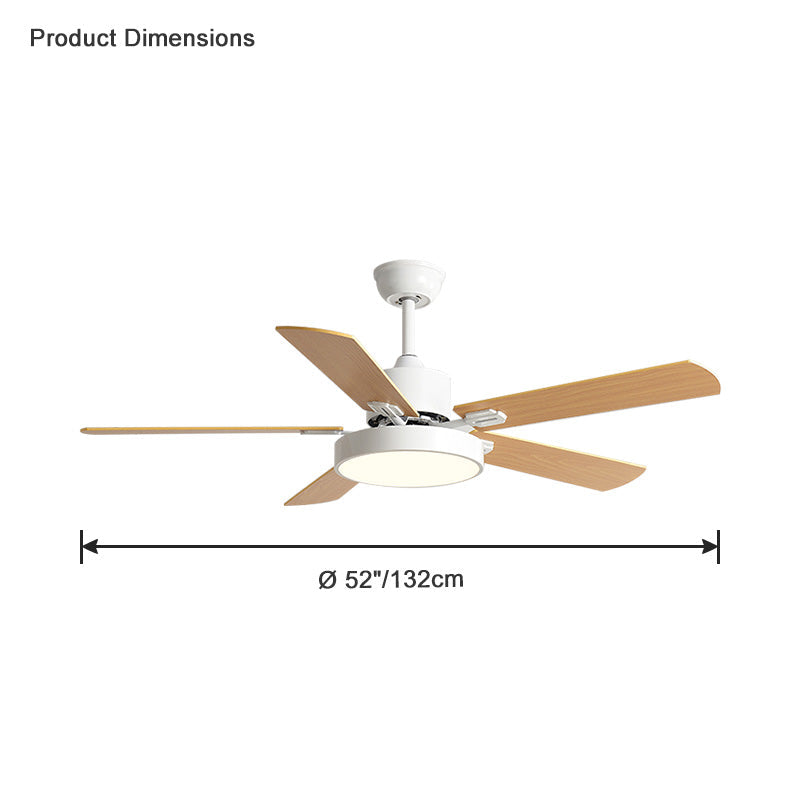 Olverai Slimline Ceiling Fan Lamp