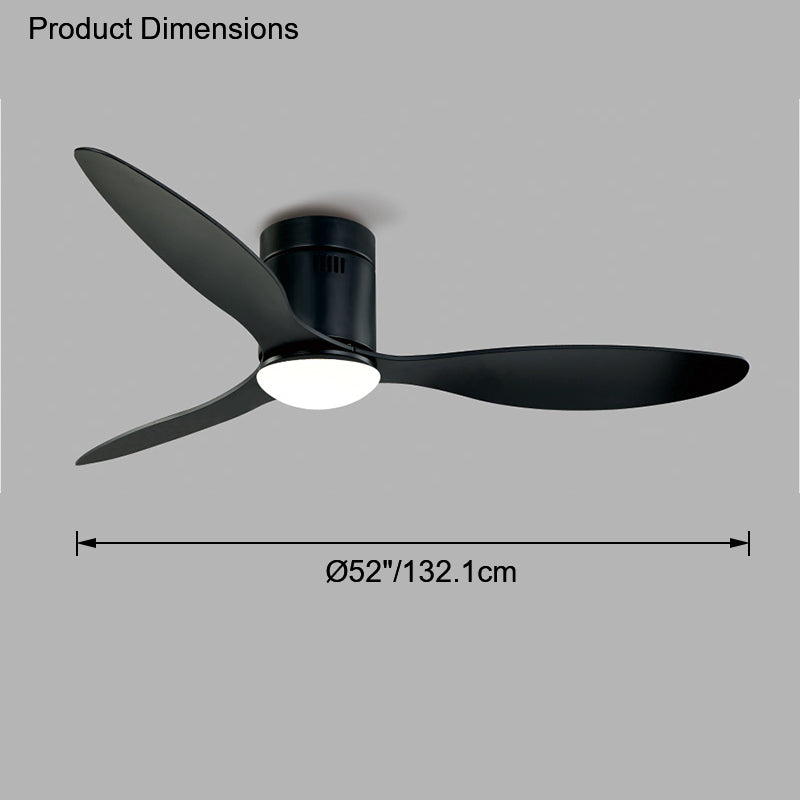 Olverai 3 Blade Modern Ceiling Fan Lamp