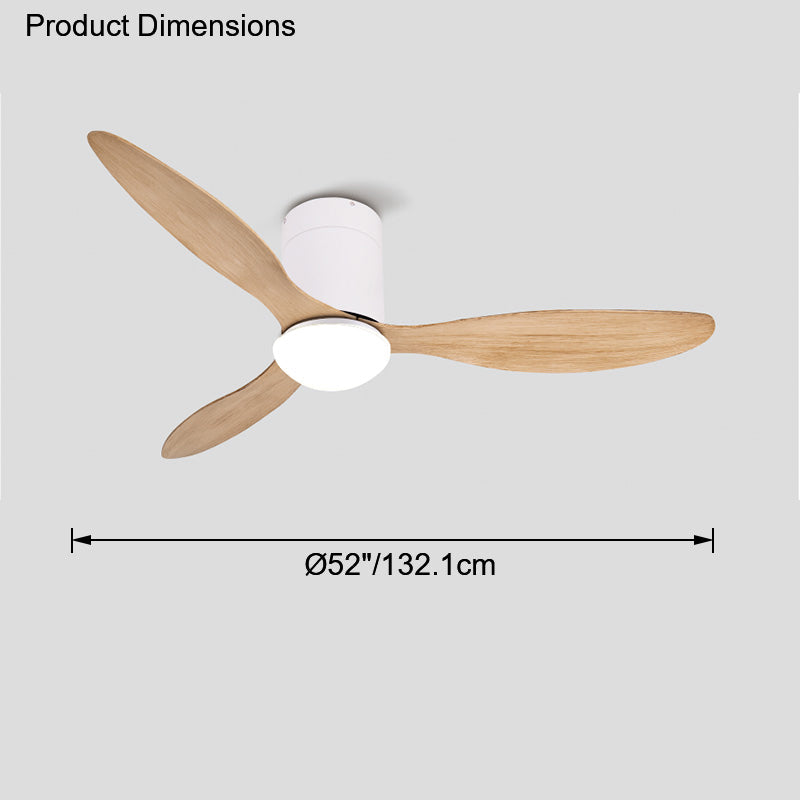 Olverai 3 Blade Modern Ceiling Fan Lamp