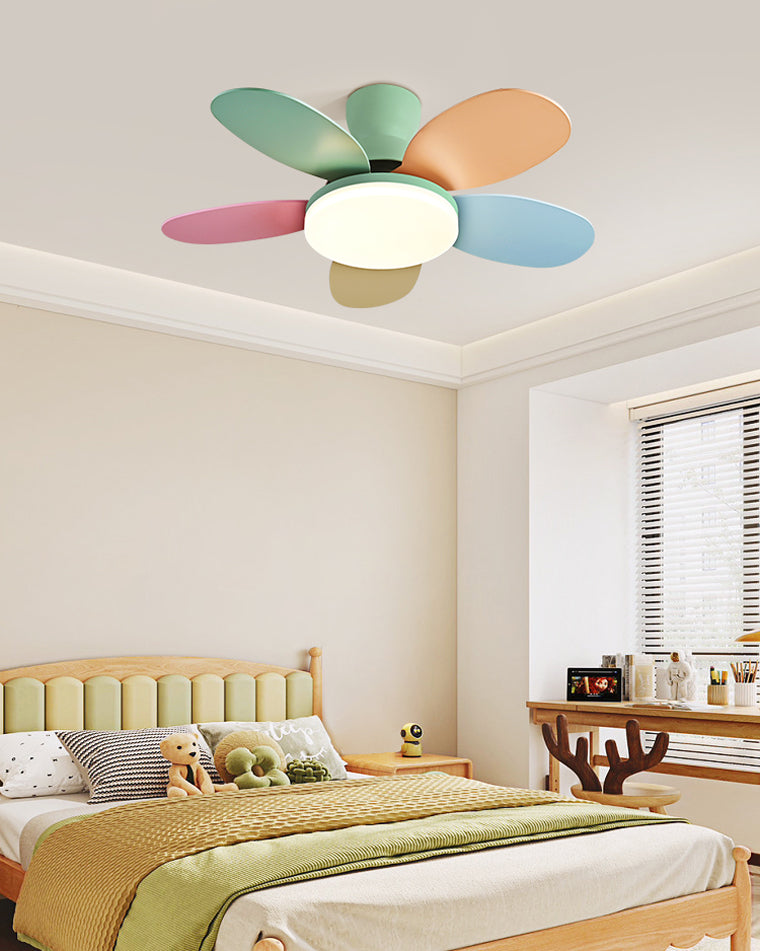 Olverai 36" Scandi Wood Ceiling Fan Lamp