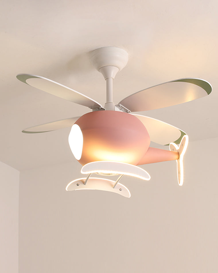 Olverai Airplane Children Ceiling Fan Lamp