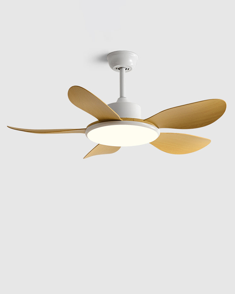 Olverai 5 Wood Blade Ceiling Fan Lamp