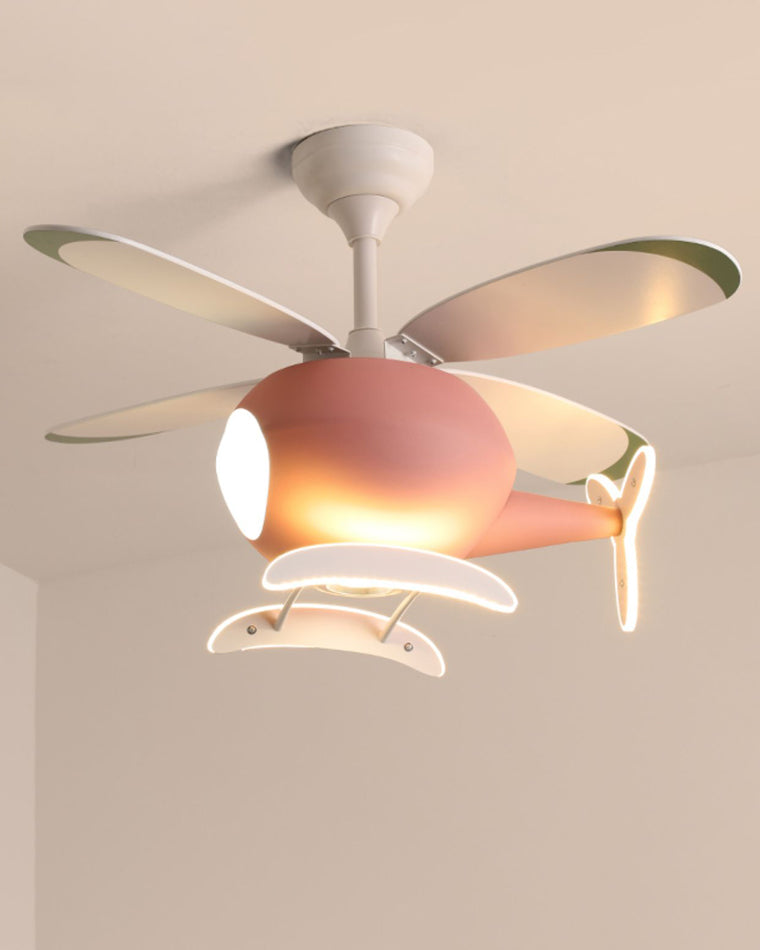 Olverai Airplane Children Ceiling Fan Lamp