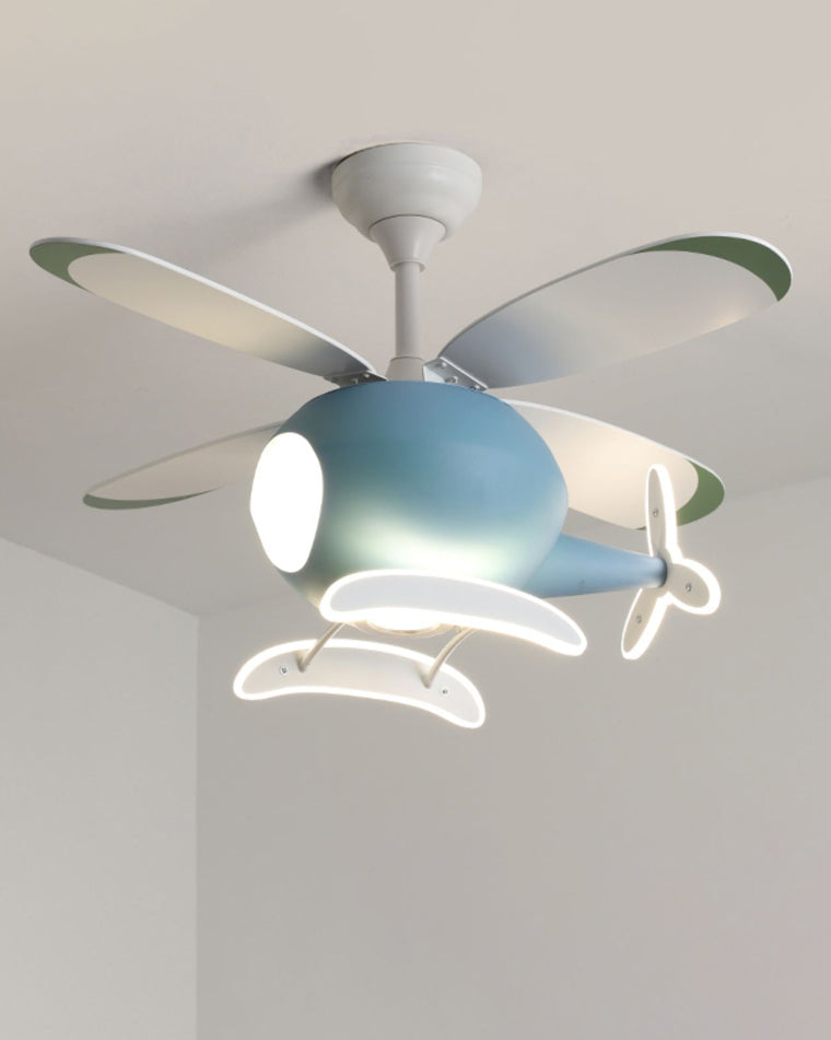 Olverai Airplane Children Ceiling Fan Lamp