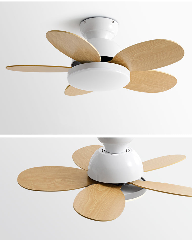 Olverai 36" Scandi Wood Ceiling Fan Lamp