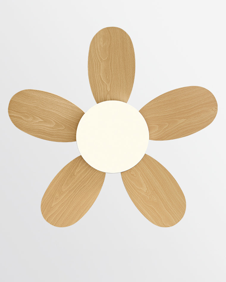 Olverai 36" Scandi Wood Ceiling Fan Lamp